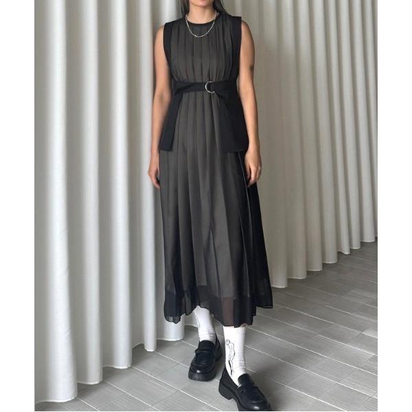 ワンピース MEDI CORSET SET FULL PLEATS DRESS