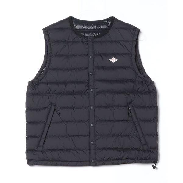 「DANTON」 ダウンベスト MEDIUM ブラック レディース