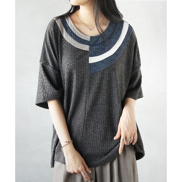 tシャツ アシンメトリーデザイントップス レディース