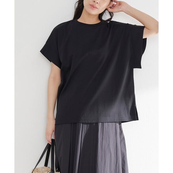 tシャツ スムースドロップショルダー半袖プルオーバー レディース