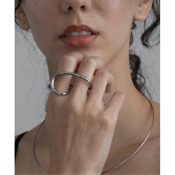 指輪 リング 金属アレルギー対応  2WAY ダブルフィンガーリング レディース