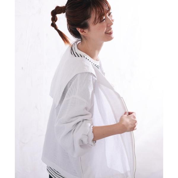 コート アウター セーラー襟の羽織り レディース