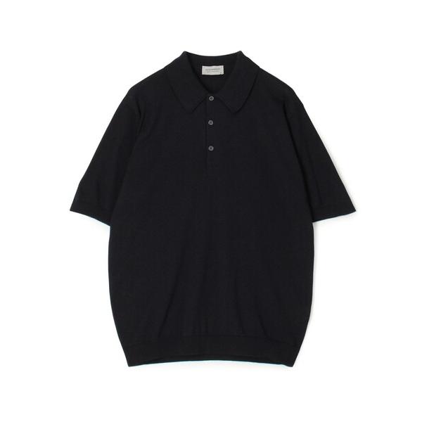 セーター ニット JOHN SMEDLEY  ISIS コットン ポロカラーニット メンズ