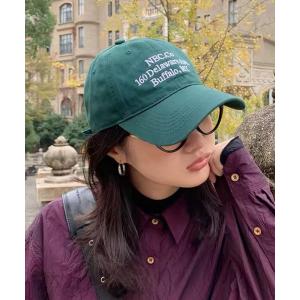 キャップ 帽子 「 BARELY BLUE / ベアリーブルー 」 英字 刺繍 キャップ レディース メンズ