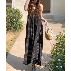 ワンピース 夏 「裏地付き/シワになりにくい」小花柄 Vネック ティアード Aライン ワンピース レディース