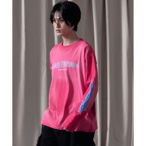 tシャツ LIBERE リベーレ / FLAME LONG SLEEVE TEE ファイヤーパターンプリントビッグシルエットロンT / 251231-