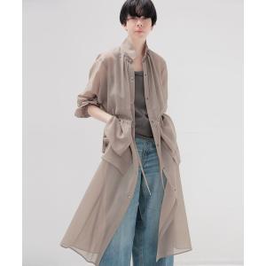 コート アウター sheer overlap long jacket(シアーオーバーラップロングジャケット) レディース