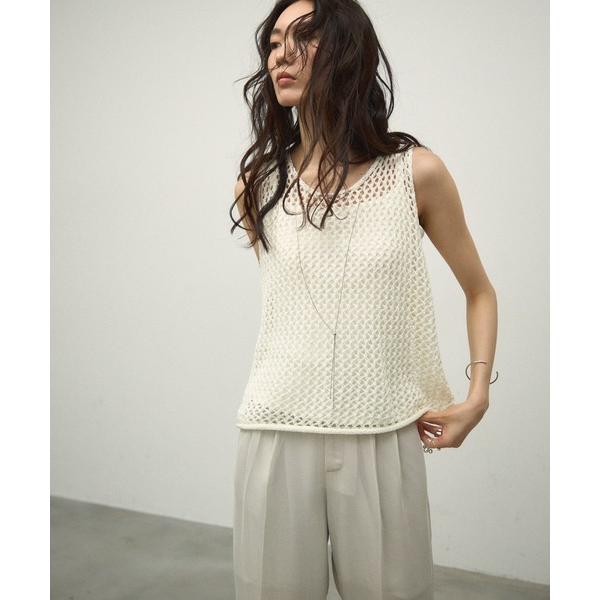 ベスト ジレ Mesh Knit Vest / メッシュニットベスト レディース