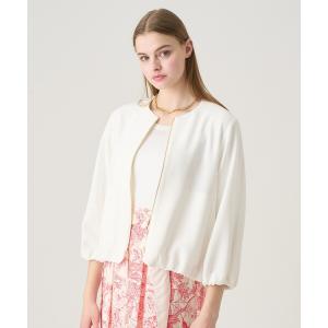 コート アウター トリアセポリエステルブルゾン レディース