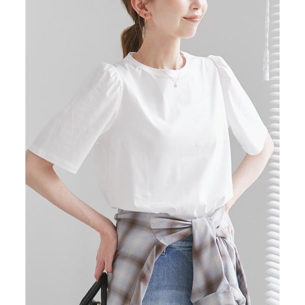 tシャツ 「UVカット・接触冷感」70シルケットパフスリーブトップス レディース