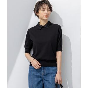 23区（ニジュウサンク） ニット セーター 「洗える」Brocheチェック