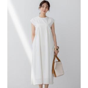 新品タグ付 BOSS ♡ 美シルエット ストレッチワンピース アイボリー系白 ワンピース エンブロイダリーサック : ZOZOTOWN Yahoo!店 - 通販