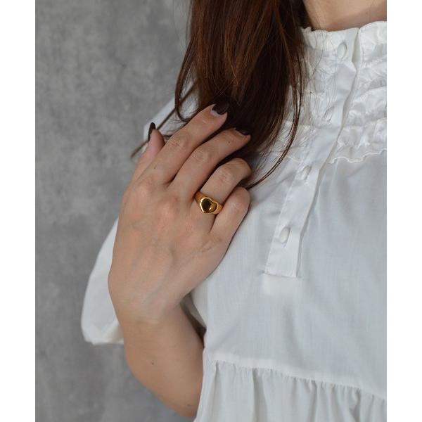 指輪 リング 「earyear」Puffy Heart design peti Volume Rin...