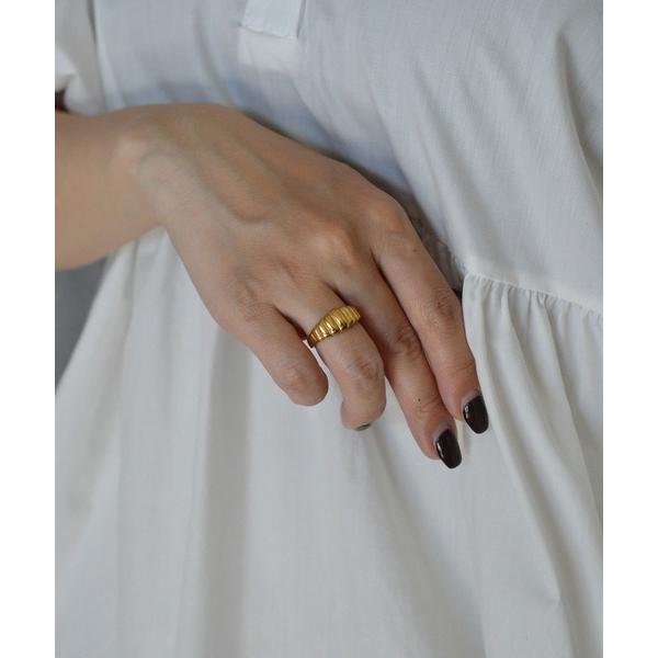 指輪 リング 「earyear」Ribbed Dome design peti Volume Rin...