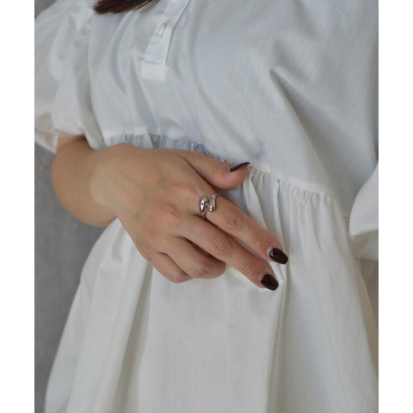 指輪 リング 「earyear」Tear Open design peti Volume Ring ...
