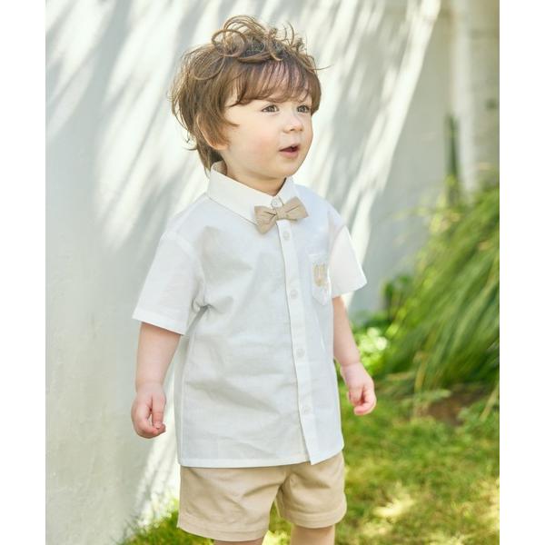 セットアップ 「ベビー/キッズ」シャツ＆パンツ（蝶ネクタイ付）綿100％ キッズ 子供服 男の子