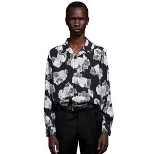 シャツ Pixel Flower Print Open Collar Shirt ピクセルフラワーオープンカラーシャツ メンズ