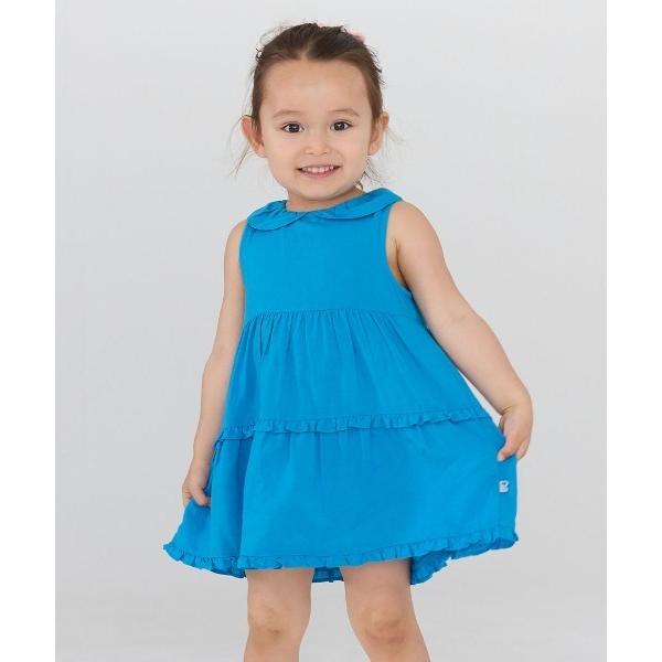 ワンピース リネンノースリーブワンピース キッズ 子供服 女の子