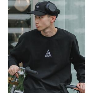 トレーナー スウェット 裏起毛 HUF/ハフ SET TRIPLE TRIANGLE CREWNECK クルーネックスウェット トレーナー メンズ レディース