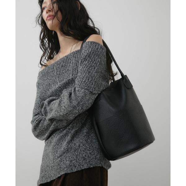 トートバッグ アウトポケットバケツトートバッグ / 500ml収納可能 レディース