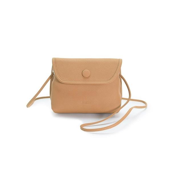 ポーチ 「BARCOS/バルコス」くるみボタン付きシュリンクレザーポシェット レディース