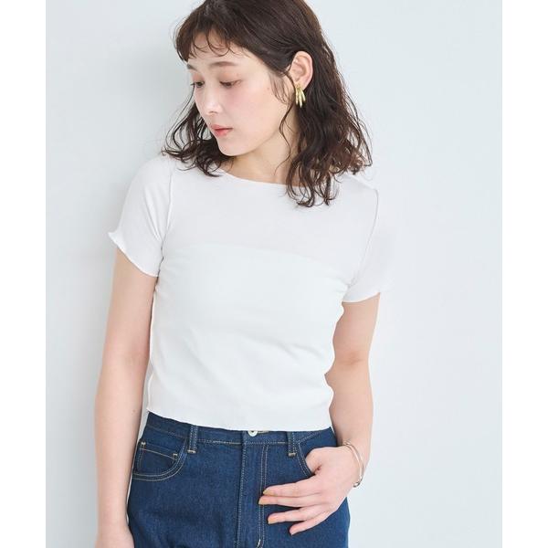 tシャツ 「前後２WAY」メローリブTシャツ レディース