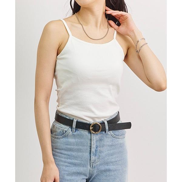 キャミソール 「Fizz/フィズ」　カップ付きコットンフライスキャミソール