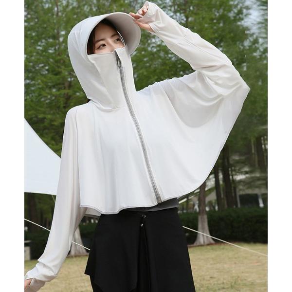 ラッシュガード 吸水速乾 ストレッチ UVカット率99％以上 キャップ付き日焼け止め UPF50+ラ...