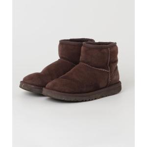 「UGG」 刺繍ムートンブーツ 22cm ブラウン レディース