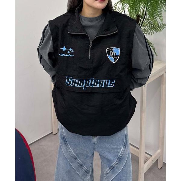 2wayショルダーナイロンアノラック レディース メンズ