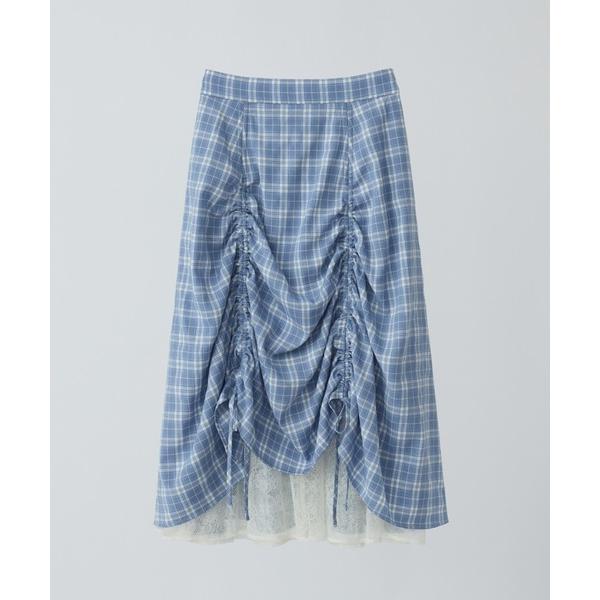 スカート lace layered drawstring skirt／レースレイヤードドロストスカー...