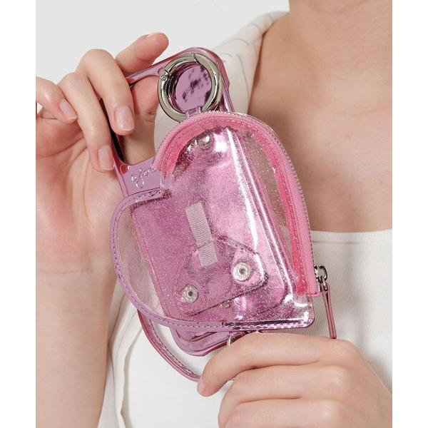 スマホケース 「ajew」PVC HEART PLANET POCKET iPhone16Proケー...