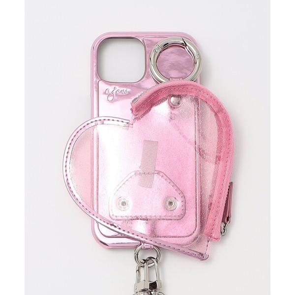 スマホケース 「ajew」PVC HEART PLANET POCKET iPhone15ケース
