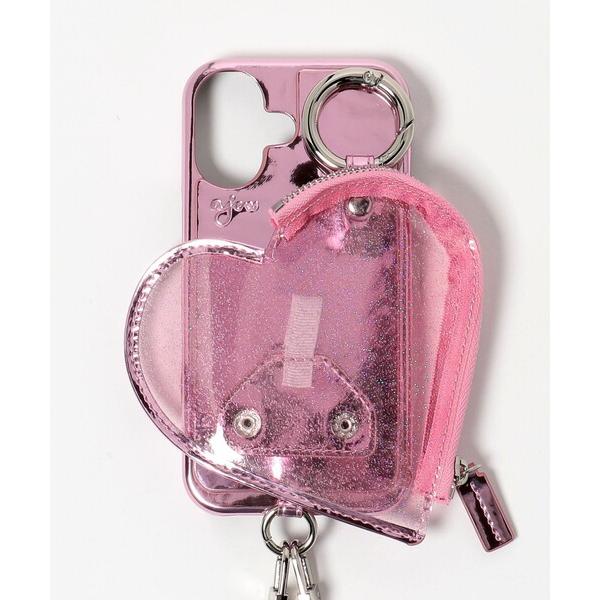スマホケース 「ajew」PVC HEART PLANET POCKET iPhone16ケース