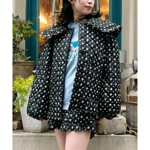 「Candy Stripper」 ジャケット 2 ブラック レディース