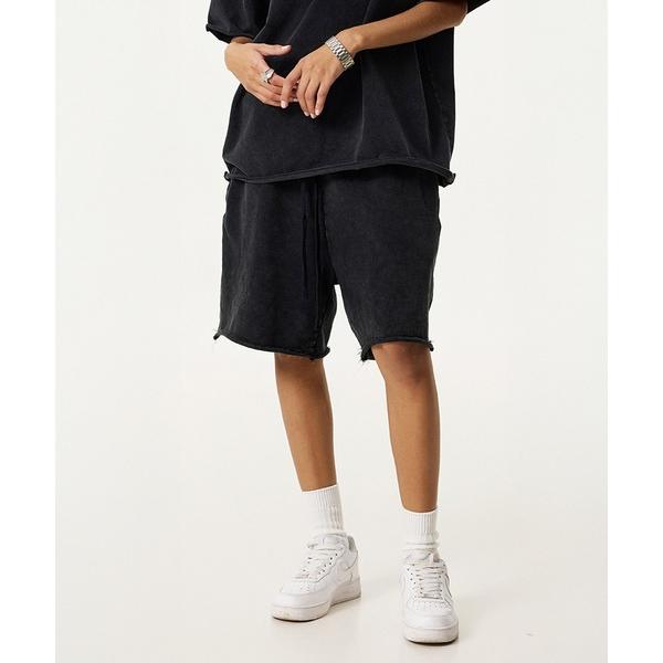 スウェットパンツ ジャージ 「セットアップ対応」ピグメントダイウォッシュドスウェットショーツ メンズ...