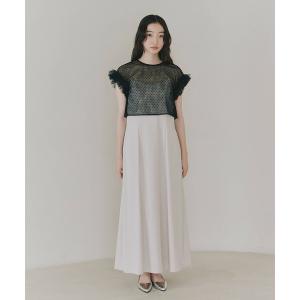 kaene（カエン） パーティードレス ドレス パイピングドットドレス