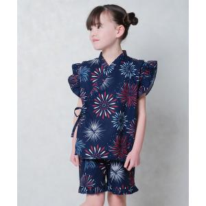 浴衣 キッズ フリル ガールズ 甚平 ICEFA...の商品画像