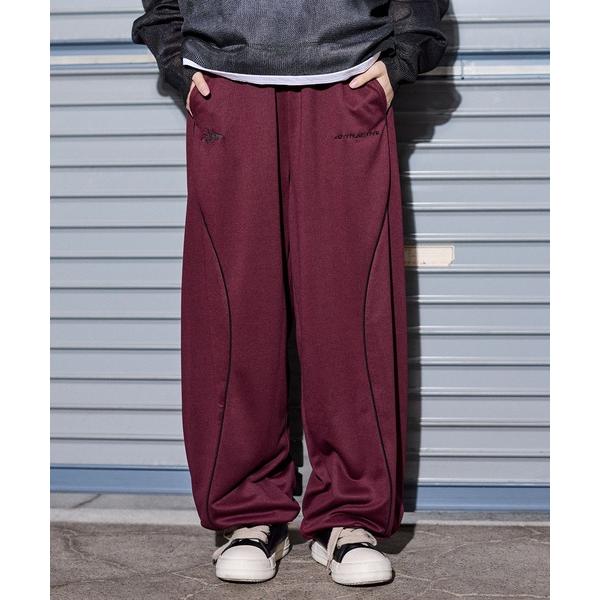 スウェットパンツ ジャージ ドローコードパイピングオーバーサイズスウェットパンツ「UNISEX」 メ...