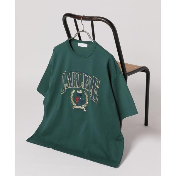 tシャツ カレッジロゴ刺繍/オーバーサイズTシャツ メンズ
