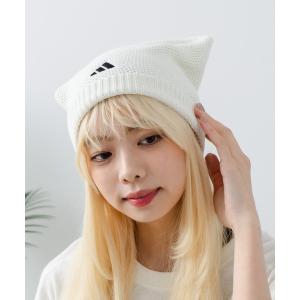 ニット帽 ニットキャップ 「adidas/アディダス」ネコミミニットキャップ レディース