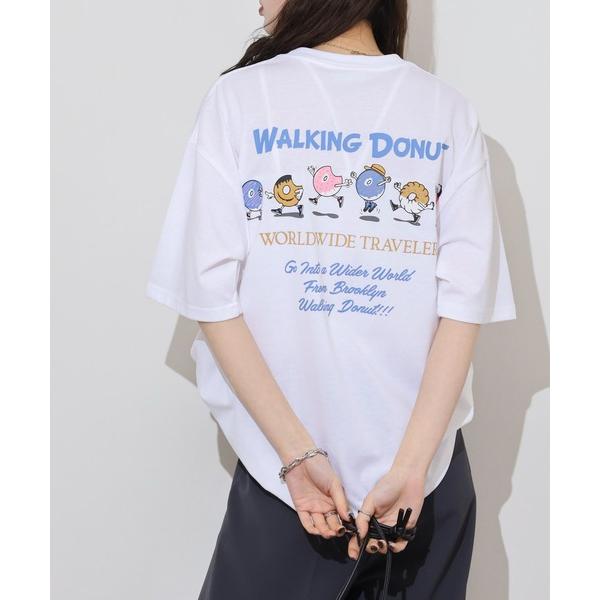 tシャツ WALKING DONUT ワイド刺繍半袖Tシャツ メンズ レディース