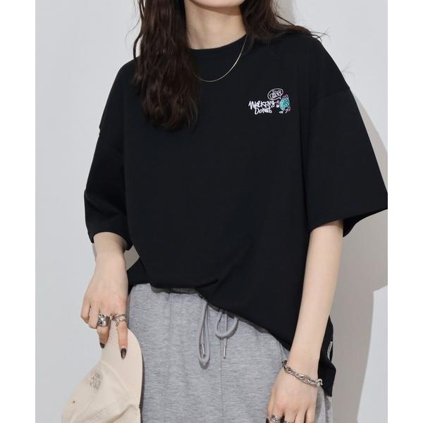 tシャツ WALKING DONUT ワイド刺繍半袖Tシャツ メンズ レディース