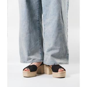 サンダル チャンキーヒールジュートサンダル/MARIEVA-VS レディース