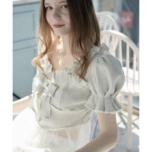 lilLilly レースコルセットニットトップス lilLilly ニット セーター レースコルセットニットトップス