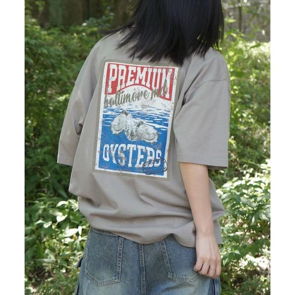 tシャツ ビッグシルエット 缶詰風イラストプリント 半袖Tシャツ メンズ レディース メンズ レディ...