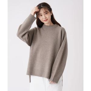 「en recre」 長袖ニット 2 モカ レディース