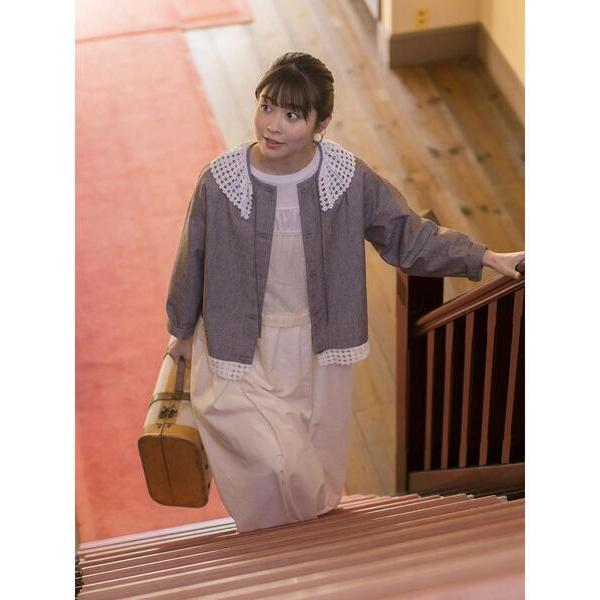 ブラウス シャツ 「ゆべし×Samansa Mos2」襟取り外しブラウス レディース