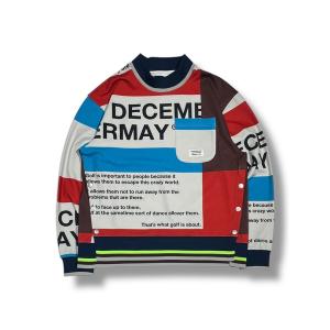 tシャツ 「UNISEX」Tricolor Mock long Tee メンズ レディース