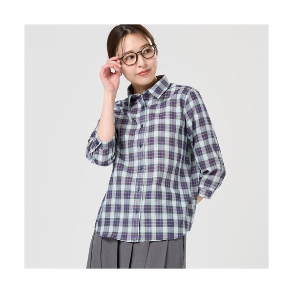 ブラウス シャツ 「Pitta Re:)」ふわっとガーゼシャツ 七分袖 綿100% レディースカジュ...